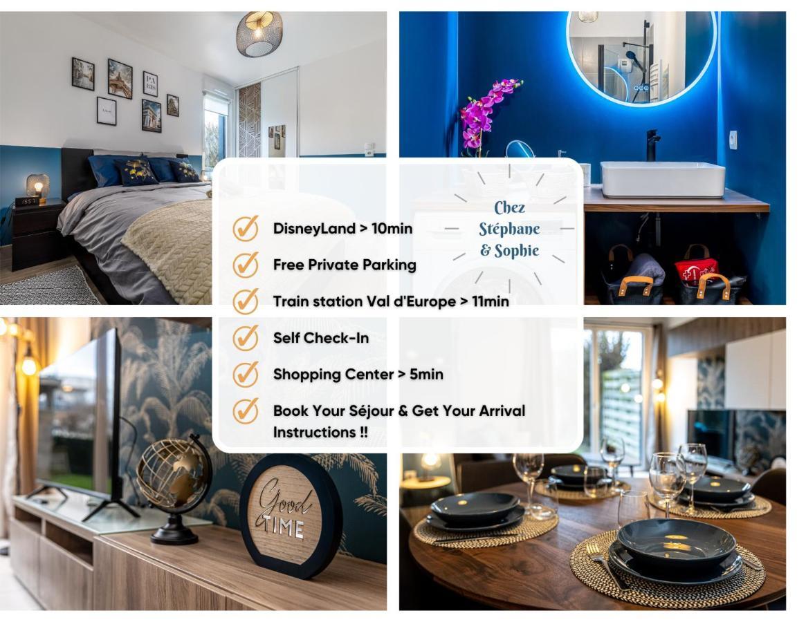 Chez Stephane & Sophie - 10Min Disneyland, Free Parking, Big Garden Montevrain Exterior photo